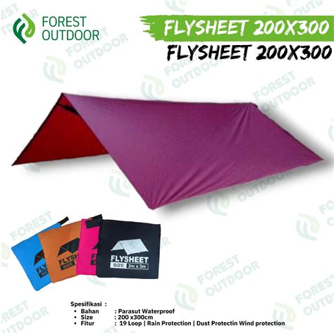 Jual Flysheet 2x3 Bivak Traptent Flysheet Atap Tenda Terpal Tenda