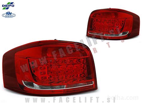 Audi A3 8P 08 12 zadnje LED luči