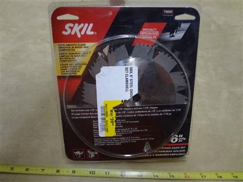 Skil Stacked Dado Blade Set No 79600 6 58 Arbor Saw Blade Set New