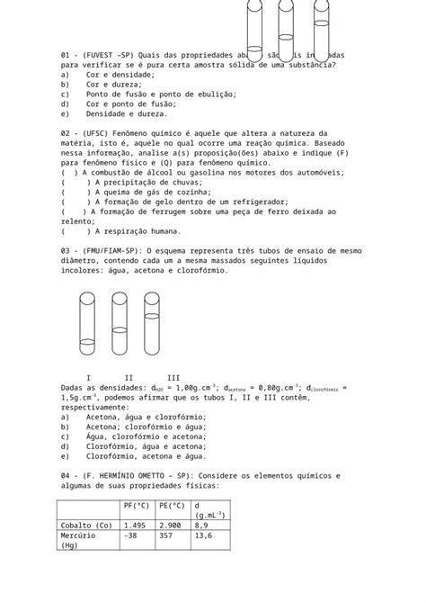 Doc Apostila Exerc Cios De Qu Mica Ano Dokumen Tips