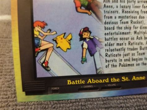 2000 Pokemon Topps Blue Logo Battle Aboard The St Anne Ep15 Tv