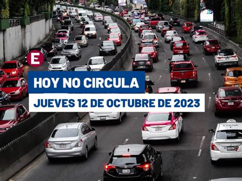 Hoy No Circula De Octubre En Cdmx Y Edomex