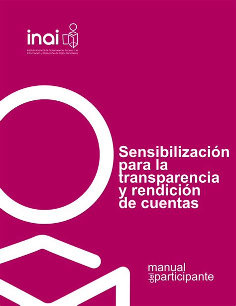 Pdf Sensibilización Para La Transparencia Y Rendición De Cuentas · 3