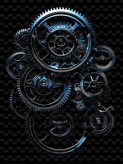 Premium Psd A Black And White Image Of Gears And Gears With The Words