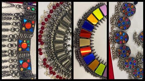 Latest Oxidised Jewellery Wholesale Afghani Colourful Oxidised