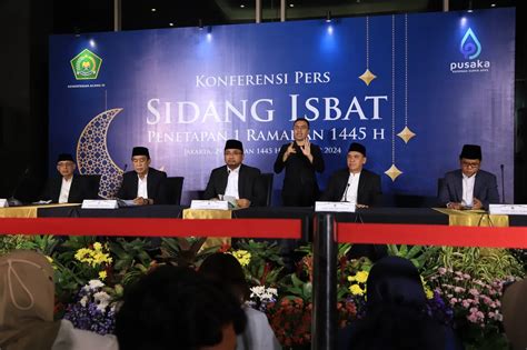 Hasil Sidang Isbat Menag Yaqut Ramadhan Hijriyah Ditetapkan