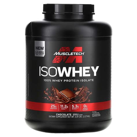 Muscletech Isowhey Whey Protein Isolate Chocolate Lbs