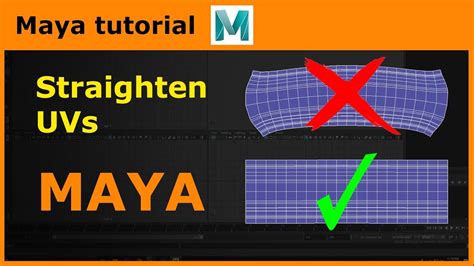 Maya Tips Tricks Straighten Uvs Youtube