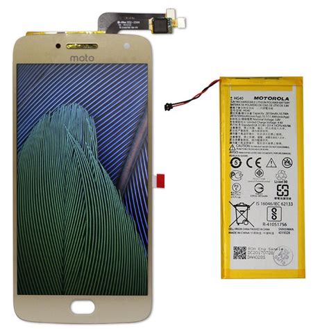 Kit Tela Display Lcd Touch Screen Sem Aro Moto G Plus Xt Dourado