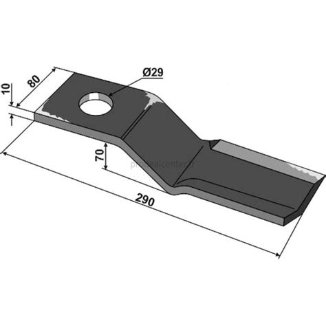 Lame de gyrobroyeur Seppi 32302038 gauche contre coudée 290 x