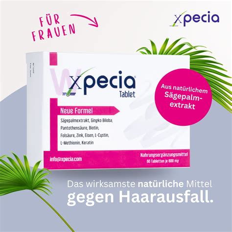 Xpecia Gegen Haarausfall Bei Frauen DHT Blocker 60 St Shop Apotheke