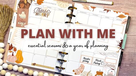 PLAN WITH ME CLASSIC HAPPY PLANNER NOVEMBER MONTHLY SPREAD