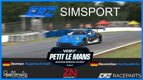 Iracing Petit Le Mans Crz Simsport Youtube