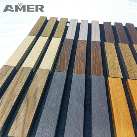 Grooved Sound Proof Wooden Grooved Acoustic Wall Panels For