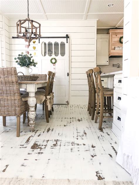 distressed wood flooring white - Felipa Birch