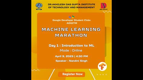 Day Introduction To Ml Machine Learning Marathon Gdsc