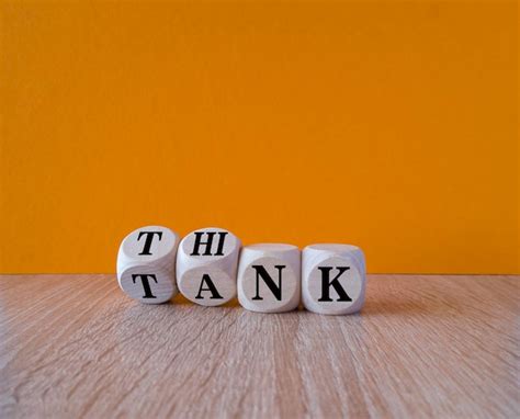 Premium Photo Think Tank Symbol Turned Wooden Cubes And Changes The