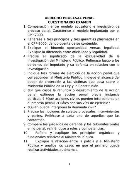 Cedulario 2020 Preguntas Examen Derecho Procesal DERECHO PROCESAL