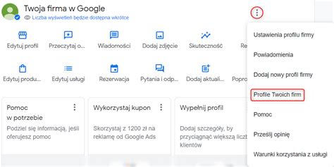 Profil Firmy W Google Jak Za O Y I Wyr Ni Wizyt Wk Online