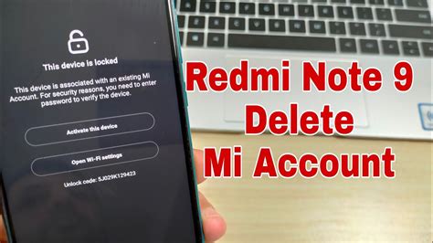 Boom Xiaomi Redmi Note M J Sc Remove Mi Account Without