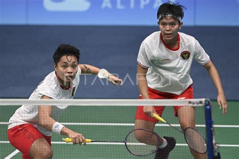 Perempatfinal Beregu Bulu Tangkis Asian Games Antara Foto