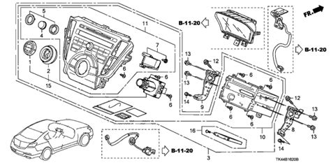 Center Module Navigation 2012 Acura Tl 4 Door Adv Shawd Ka 6at