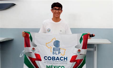 Alumno del Cobach SLP participará en olimpiada de matemáticas en Inglaterra