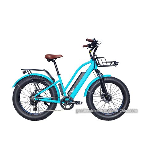 New Step Through Design For 2022 48V 750W Ebike 24 Inch Beach Cruiser