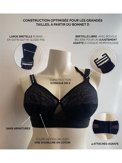 Soutien Gorge C Ur Crois Sans Armatures Playtex Femme Daxon