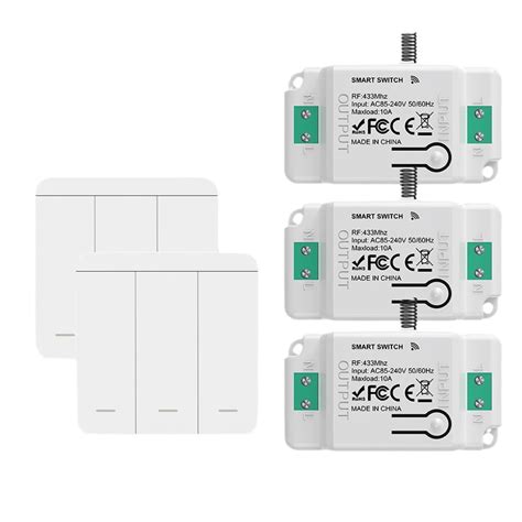 wireless light switch remote control switch kit rf  gang switch