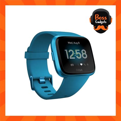 Fitbit Versa Lite Marina Blue Aluminium Smart Watch Year Warranty