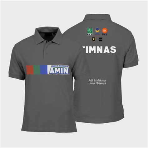 Jual Kaos Polo Shirt Baju Kerah Timnas Amin Anies Muhaimin Capres