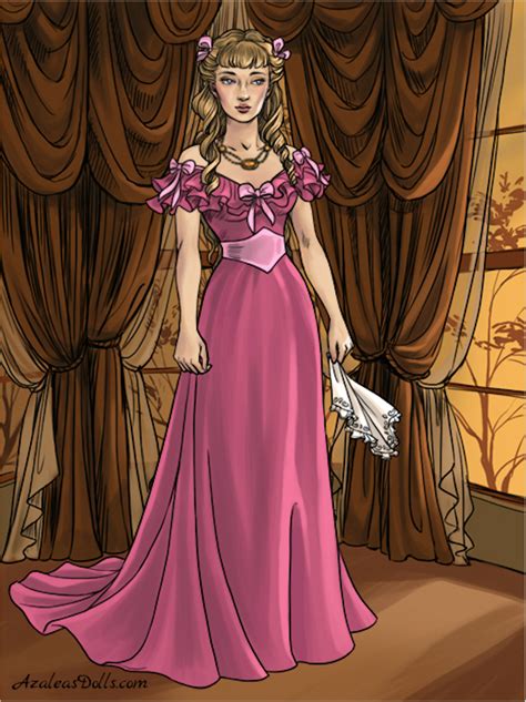 Princess Aurora As A Southern Belle In Her Victorian Pink Dress From