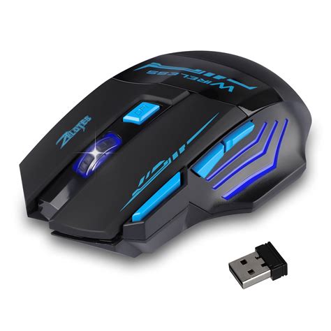 Wireless Gaming Mouse [Fire Button] - LED Backlit Wired Gaming Mouse with Side Buttons Computer ...