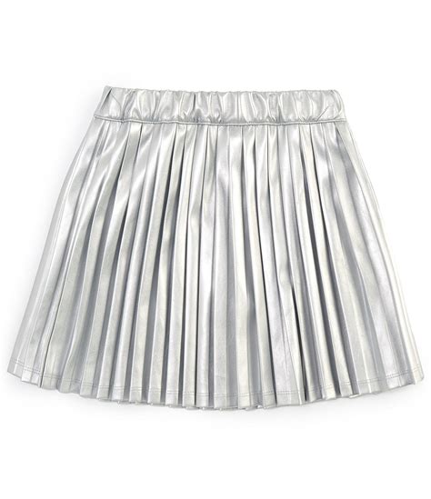 Jessica Simpson Big Girls 7 16 Metallic Pleated Skirt Dillards