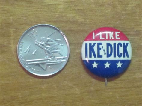 1952 Dwight Eisenhower Election Button Bill’s Political Shoppe