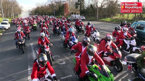 VIDEO Poitiers Balade des pères Noël motards Vidéo Dailymotion