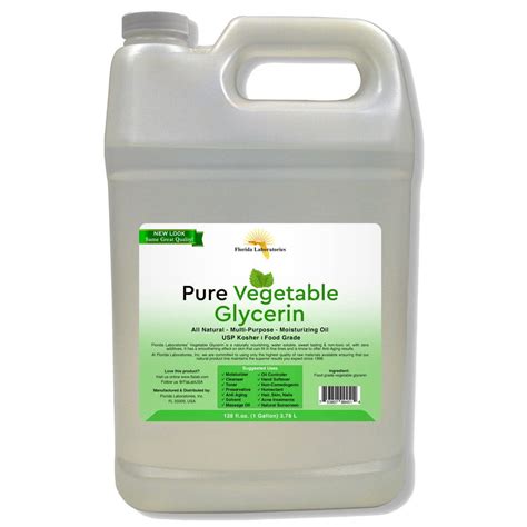 Vegetable Glycerin Pure Natural Gallon 128 Oz 100 Food Grade Kosher