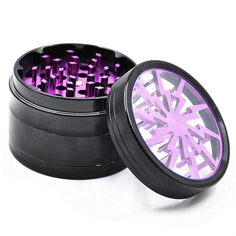 Thunder Blade Novelty Herb Grinder 4 Layer 63 MM 5 Colors Puffing