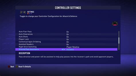 FIFA 21 Controller Settings For Xbox One An Official EA Site