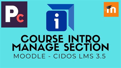 Course Introduction Manage Section Dalam LMS CIDOS 3 5 Moodle YouTube