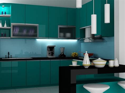 13 Perpaduan Cat Dapur Warna Hijau Tosca Agar Terlihat Indah