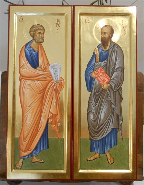 Santi Pietro E Paolo Icone Sacre