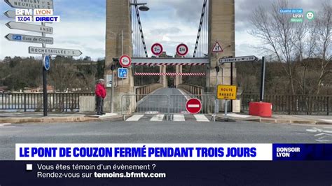 M Tropole De Lyon Le Pont De Couzon Ferm La Circulation Pendant