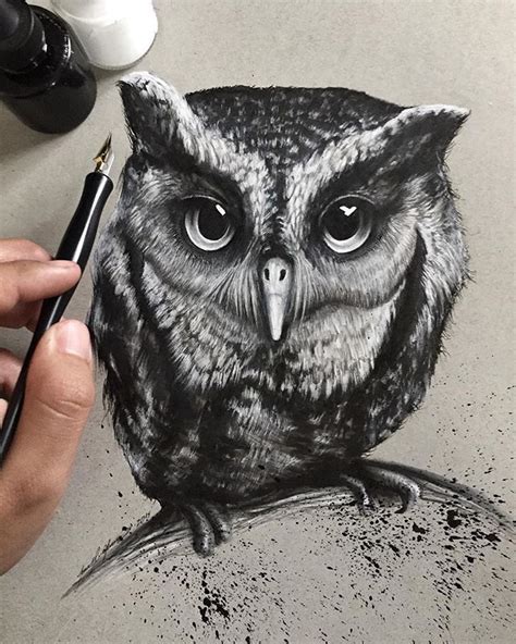 Jonathan Martínez On Instagram “finished Oliver An Eastern Screech Owl Thanks