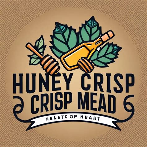 Logo Design For Honey Crisp Mead A Sweet Blend Of Apple Honey And Mead