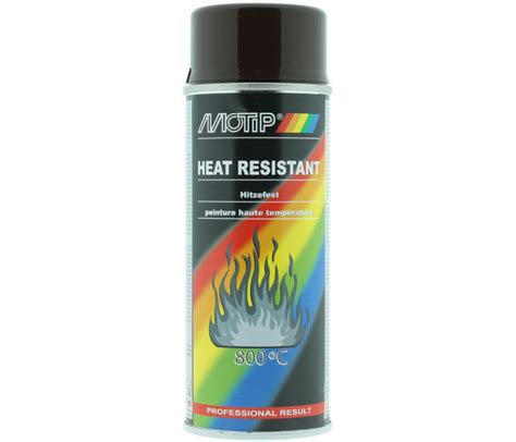 MoTip Heat Resistant Paint BROWN Spray 400ml CROP