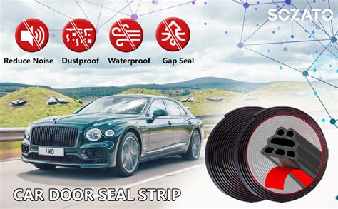 Amazon SOZATO Car Door Seal Strip 3 Layer Pyramid Structure