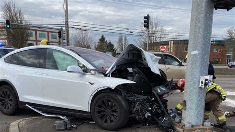 TeslaCam Captures Horrific Tesla Model X Crash Occupant Just Bruised