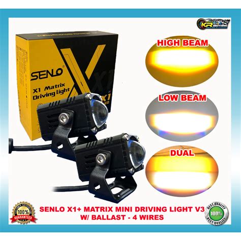 Original Senlo X1 PLUS 60Watts Mini Driving Light V3 6 MONTHS WARRANTY